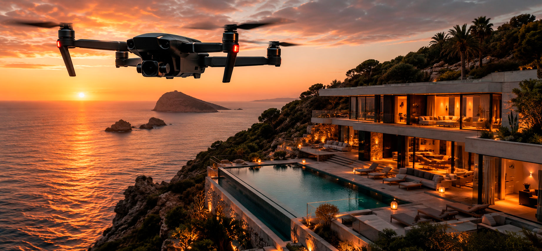 Fotografía y vídeo aéreo con dron en Ibiza por YATÚ STUDIO
