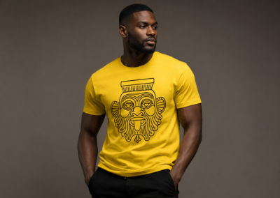 Camiseta amarilla BES TSHIRTS diseñada por YATÚ STUDIO